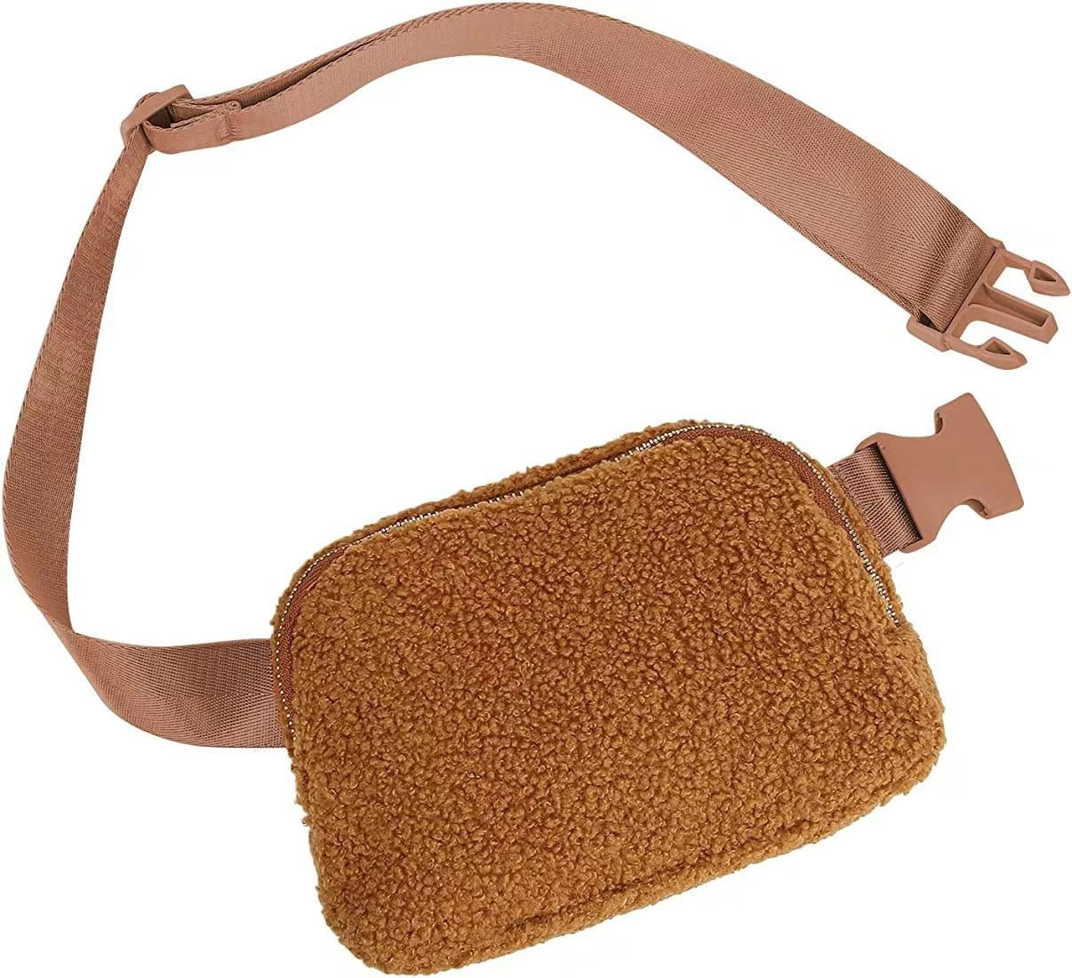 Plush Waist Bag Sports Chest Bag Messenger Bag Outdoor Sports Bag For Men And Women Winter