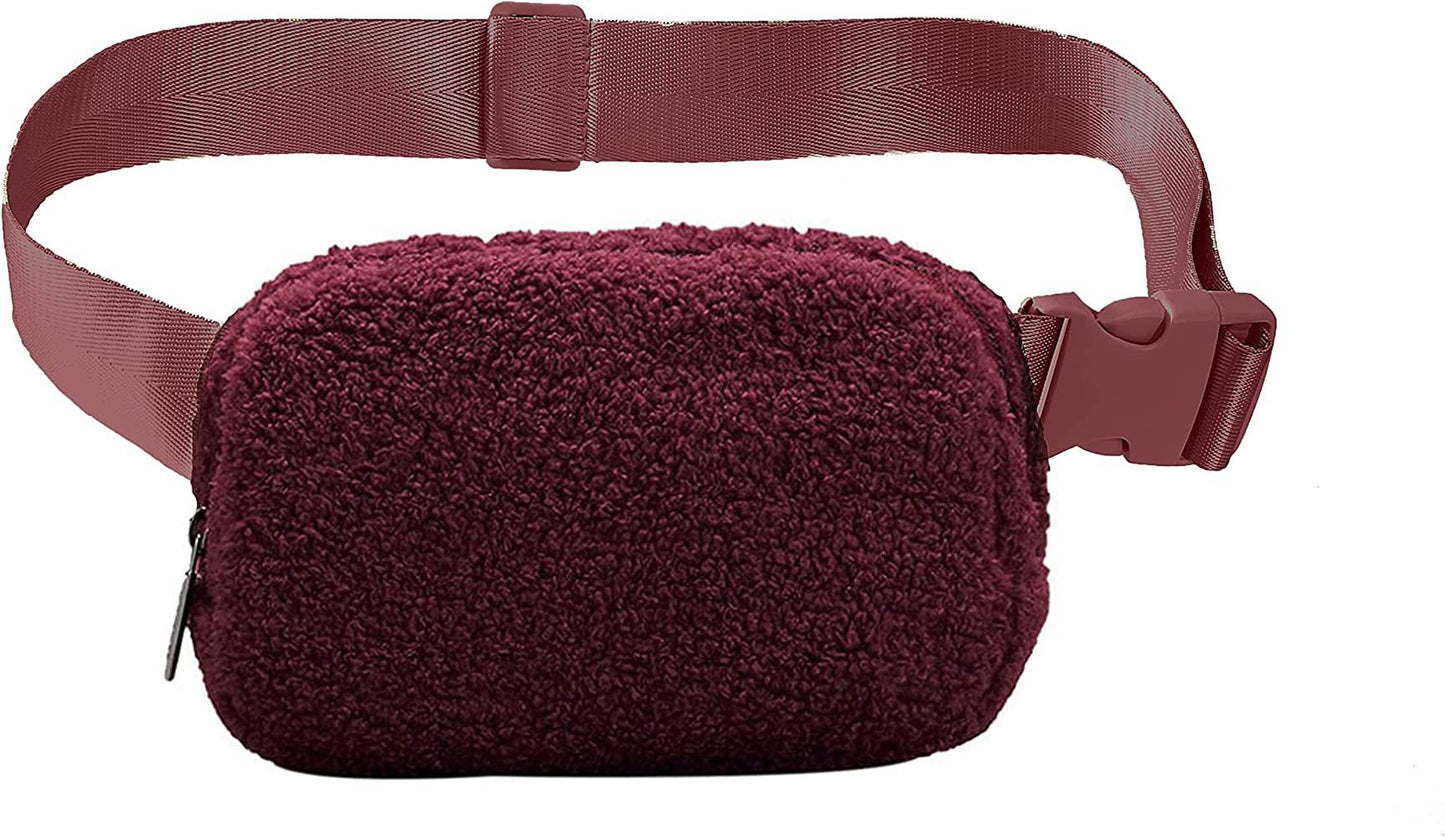 Plush Waist Bag Sports Chest Bag Messenger Bag Outdoor Sports Bag For Men And Women Winter