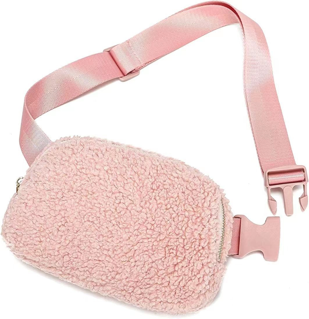 Plush Waist Bag Sports Chest Bag Messenger Bag Outdoor Sports Bag For Men And Women Winter