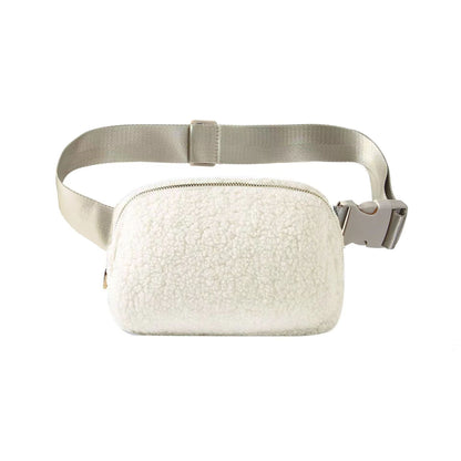 Plush Waist Bag Sports Chest Bag Messenger Bag Outdoor Sports Bag For Men And Women Winter
