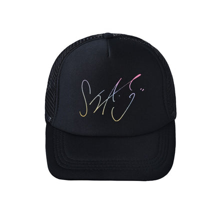Bulletproof Youth League Hat Signature Baseball Cap Black Peaked Cap Mesh Cap Men And Women Summer Sun Hat