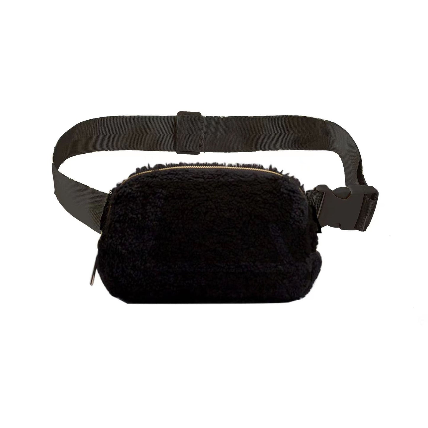 Plush Waist Bag Sports Chest Bag Messenger Bag Outdoor Sports Bag For Men And Women Winter