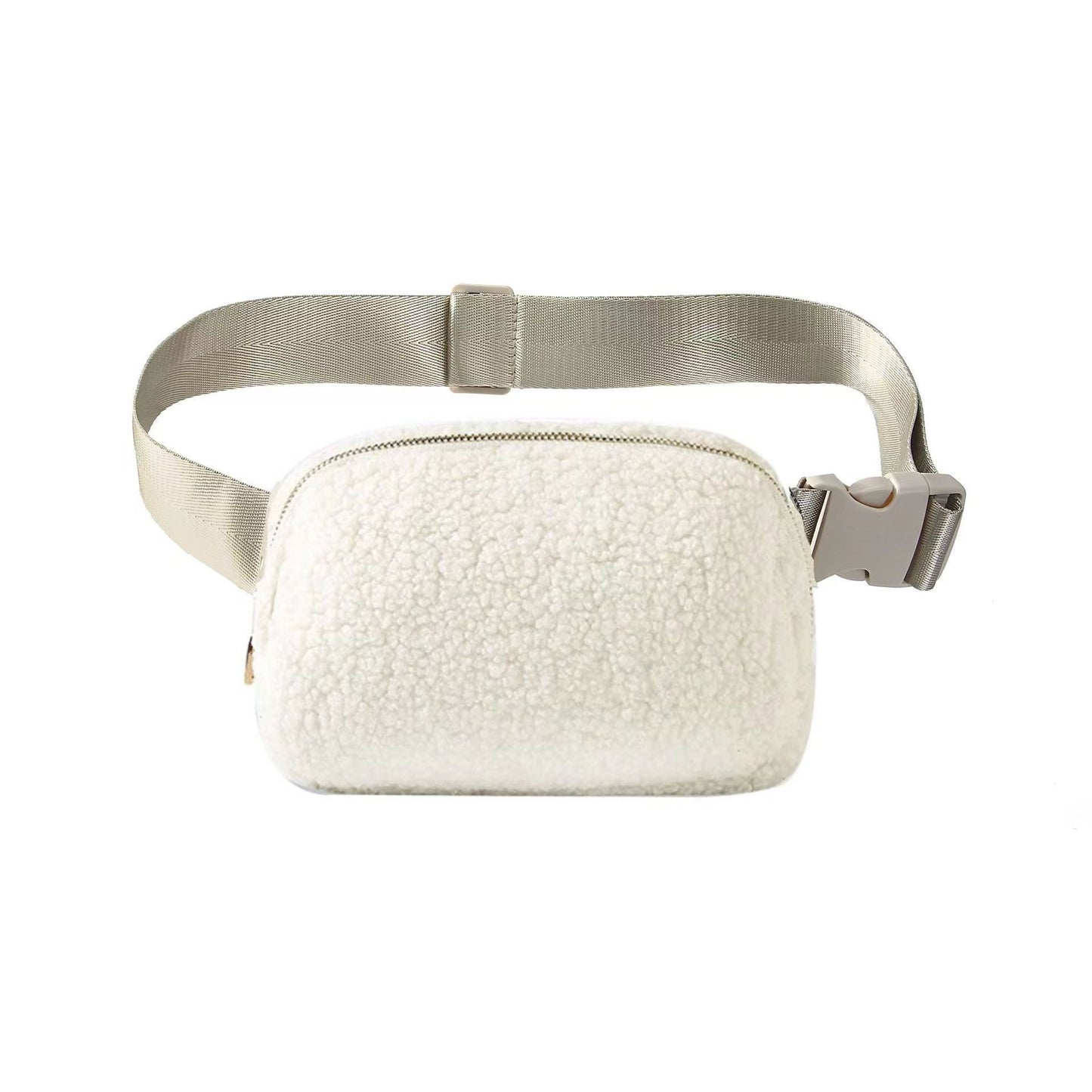 Plush Waist Bag Sports Chest Bag Messenger Bag Outdoor Sports Bag For Men And Women Winter