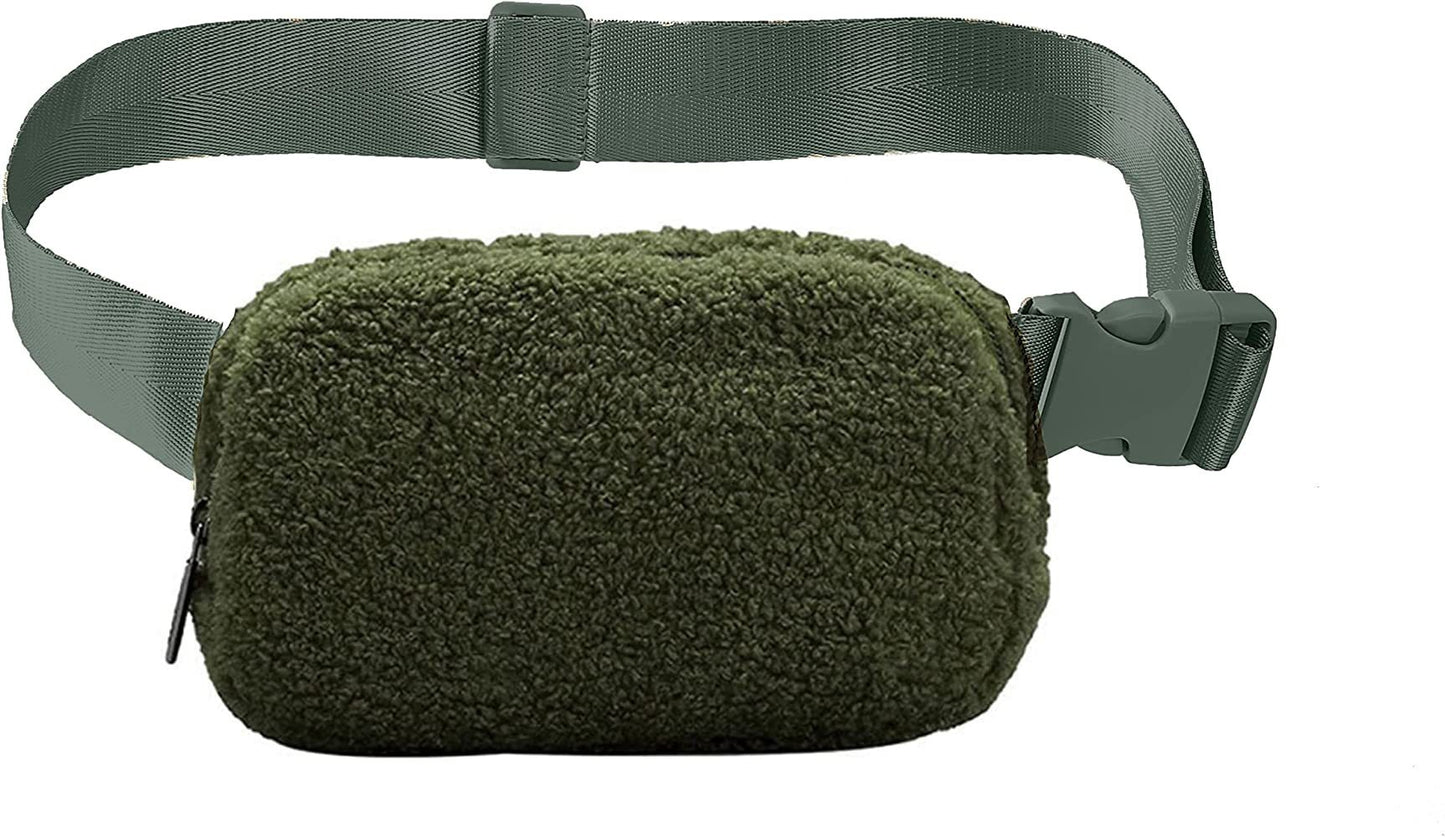 Plush Waist Bag Sports Chest Bag Messenger Bag Outdoor Sports Bag For Men And Women Winter