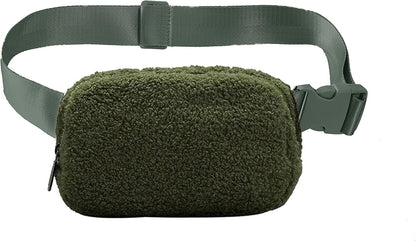Plush Waist Bag Sports Chest Bag Messenger Bag Outdoor Sports Bag For Men And Women Winter