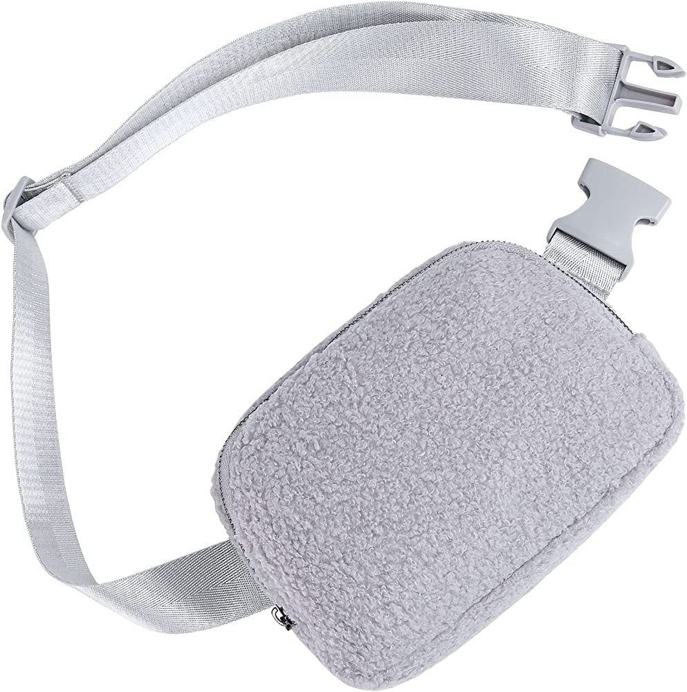 Plush Waist Bag Sports Chest Bag Messenger Bag Outdoor Sports Bag For Men And Women Winter