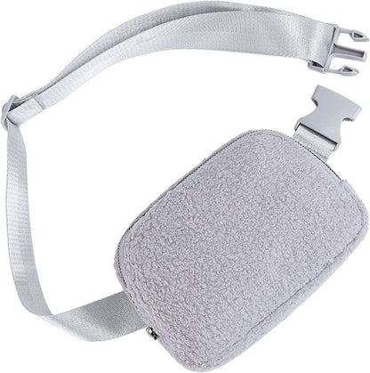 Plush Waist Bag Sports Chest Bag Messenger Bag Outdoor Sports Bag For Men And Women Winter