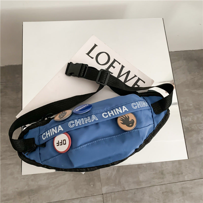 Chest Bag Men's And Women's Japanese Ins Sports Student Shoulder Bag Casual Boy's Waist Bag Oblique Cross Summer Mobile Phone Bag
