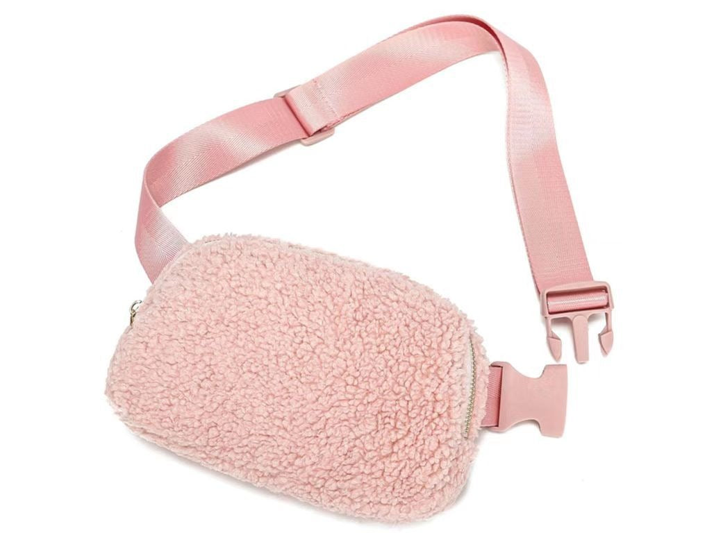 Plush Waist Bag Sports Chest Bag Messenger Bag Outdoor Sports Bag For Men And Women Winter