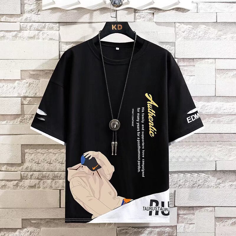 Summer thin short sleeved T-shirt for men