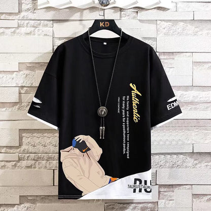 Summer thin short sleeved T-shirt for men